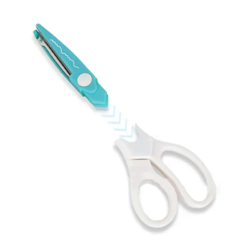5 Style/Set Minimalistic Lace Scissors Wavy Pattern Small Round Head Children Special Student Art Tool Stationery