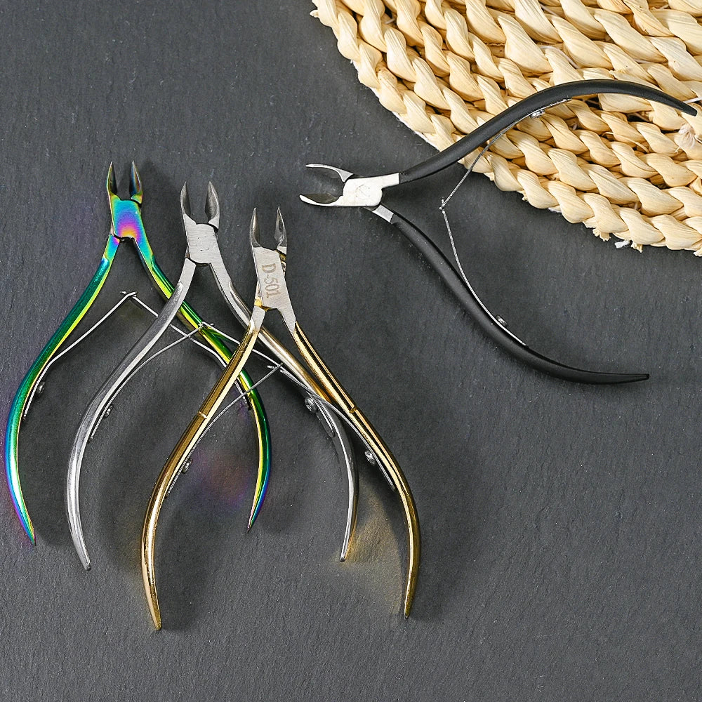 1pc Professional Cuticle Cutter Nail Nippers Scissors Manicure Pusher Pedicure Tong Dead Skin Remover Nail Cuticle Regrowth Tool