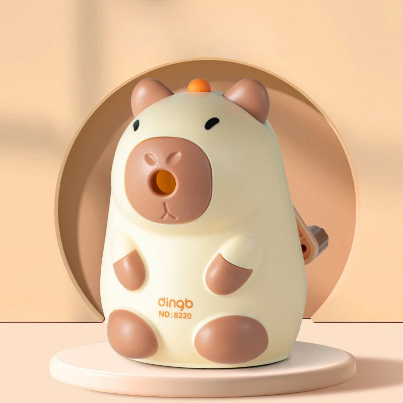 Pencil Sharpener  Creative Capybara Kawaii Stationery Office School Supplies Korean Stationery 80*80*100mm