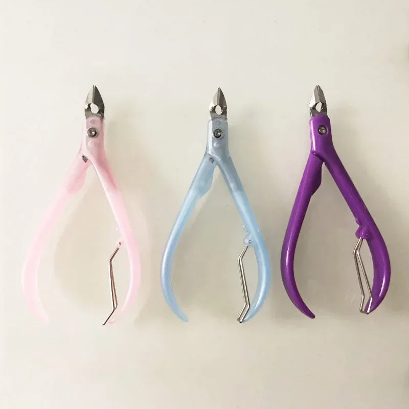 ABS Handle Toenail Ingrown Nail Art Cuticle Manicure Scissor Nipper Clipper Edge Cutter Plier Tool Pedicure Dead Skin Remover