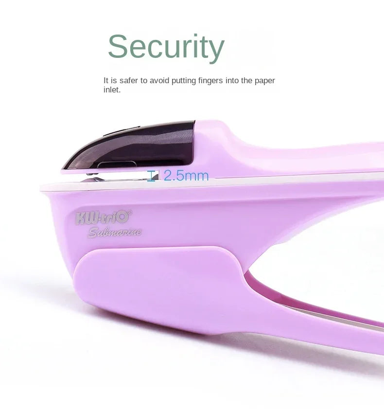 Non-staple Stapler Stapling Machine Mini Cute Book Stapleless Stapler Paper Stapling Stapler Free Staple Needleless Staplers