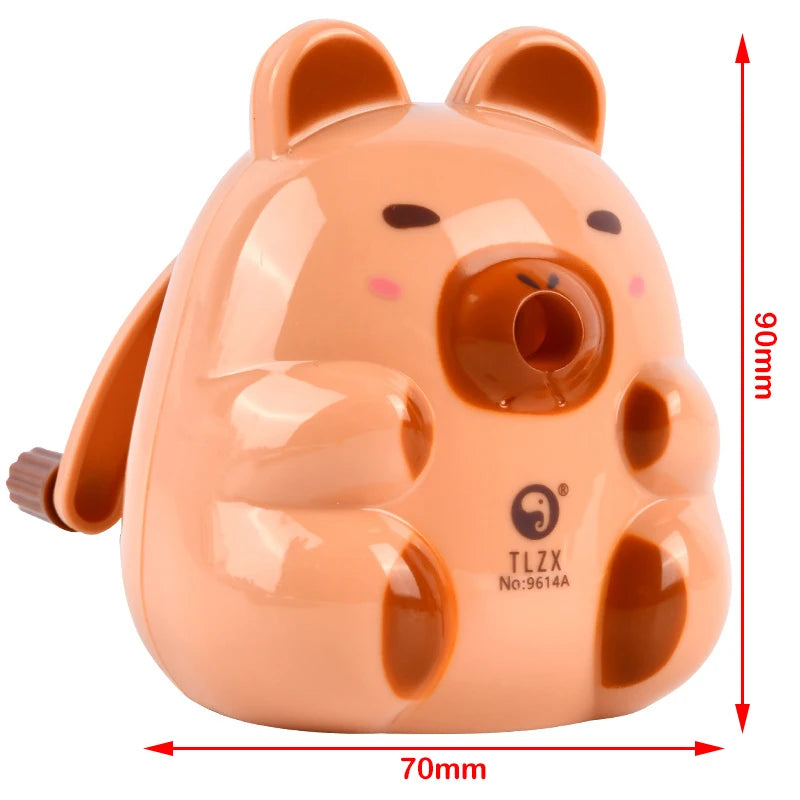 Pencil Sharpener  Creative Capybara Kawaii Stationery Office School Supplies Korean Stationery 80*80*100mm