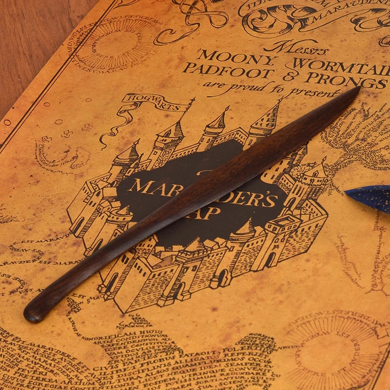 1PCS Retro Wooden Letter Opener Brown Wooden Portalble Utility Knife Cutter Envelope Opener Mail Knife School Office Supplies