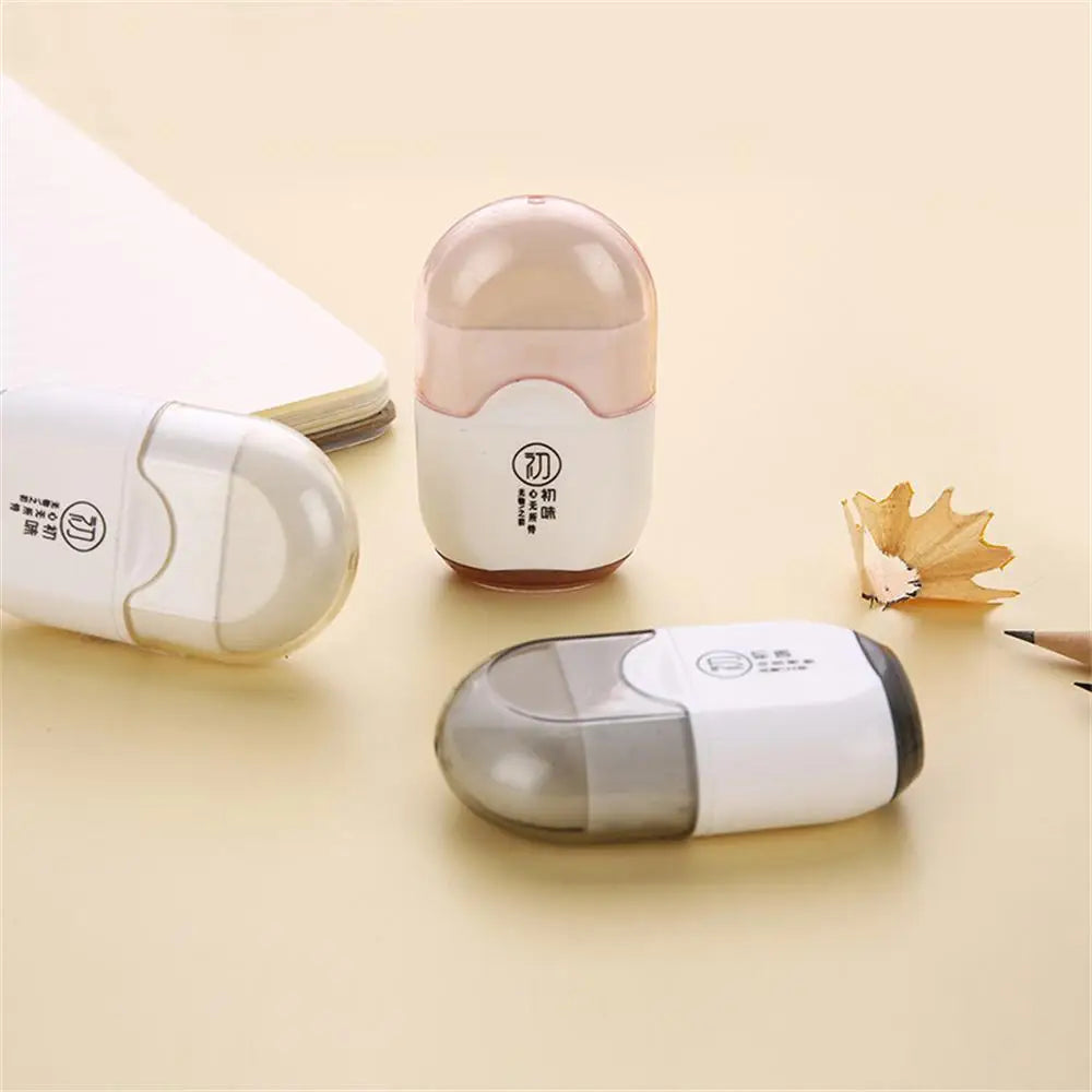 Multifunctional eraser Pencil Sharpener 2 in 1 Kawaii School Supplies Stationery Items Student Prize for Kids Gift