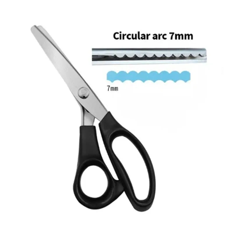Tailor Scissors Pinking Shears Zig Zag Sewing Cut Serrated Lace Scissors Sewing Accessories Fabric Scissors DIY Sewing Tool
