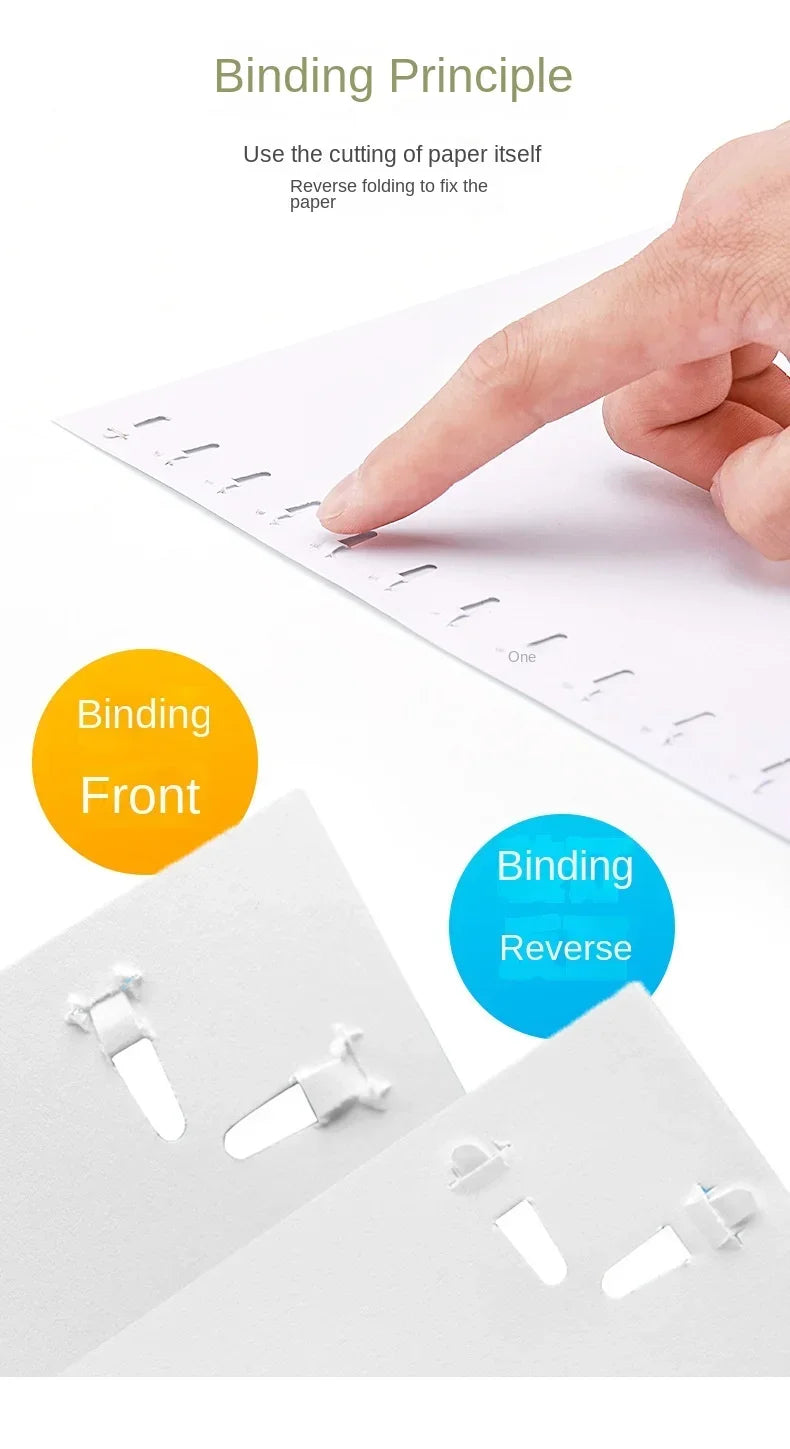 Non-staple Stapler Stapling Machine Mini Cute Book Stapleless Stapler Paper Stapling Stapler Free Staple Needleless Staplers