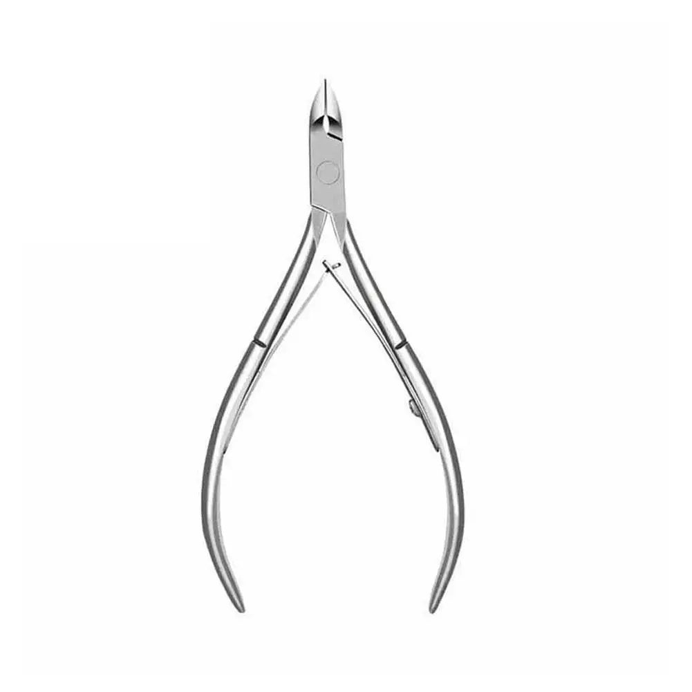 Stainless Steel Manicure Pedicure Trimmer Nailpop Nail Cuticle Scissors and Pusher Silver Dead Skin Scissor Nipper Clipper Tool