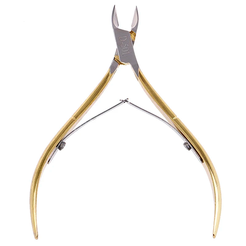 1-Pcs Stainless Steel Cuticle Nipper- Sharp Curved Jaw Scissors Nail Care Kit for Precise Dead Skin Trimmin Manicure Toolg