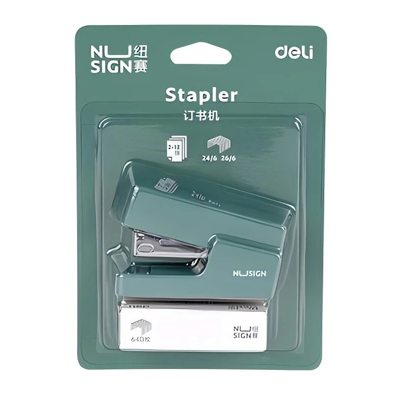 NUSIGN Portable Mini Stapler Set, Color Paper Binding Machine, Fashion Stationery, Office Supplies, 24/6, Staples