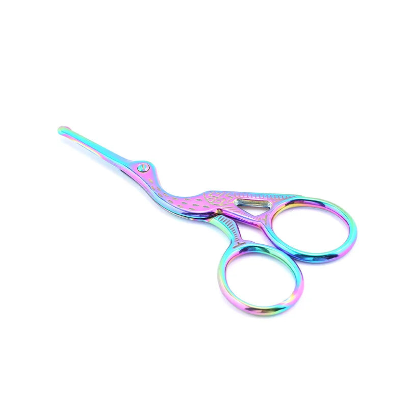 Makeup Scissors Facial Rounded Professional Stainless Steel Mustache Nose Hair Beard Eyebrows Eyelashes Trimming Clippers