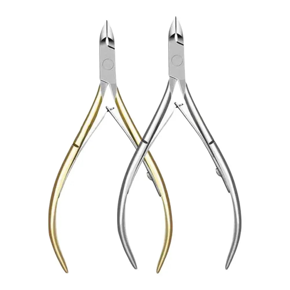 Stainless Steel Manicure Pedicure Trimmer Nailpop Nail Cuticle Scissors and Pusher Silver Dead Skin Scissor Nipper Clipper Tool