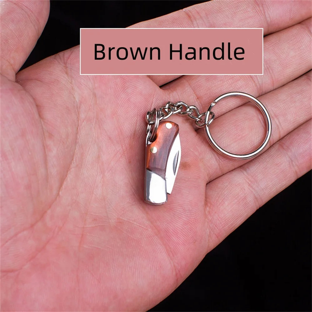 Unboxing Tool Pendant Stainless Steel Camping Pocket Knife Utility Knife Keyring Multi-Functional Mini Pocket Knife Keychain