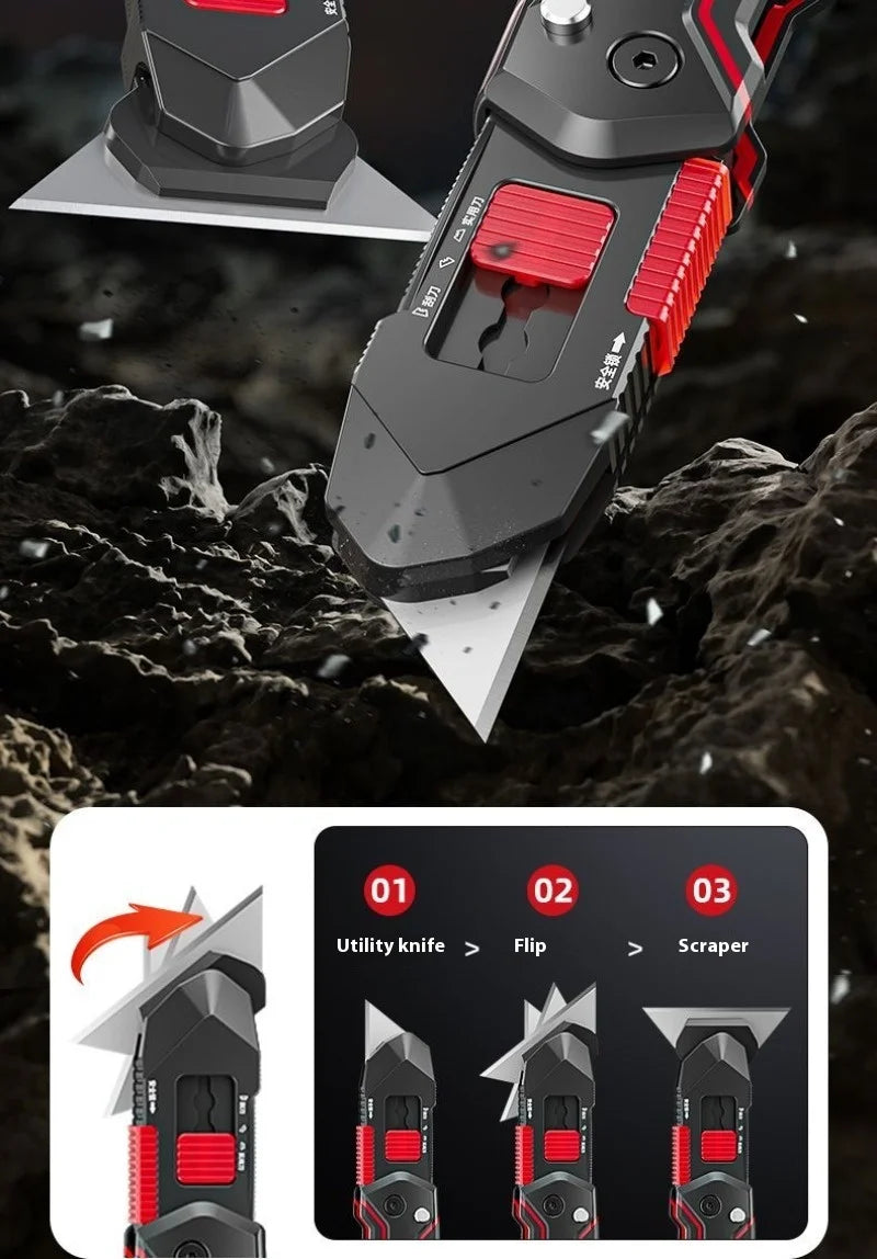 Xiaomi DELIXI Transforming Utility Knife Crafts Supplies Office Gadgets Multifunction Sharp Paper Cutting Stationery Supplies