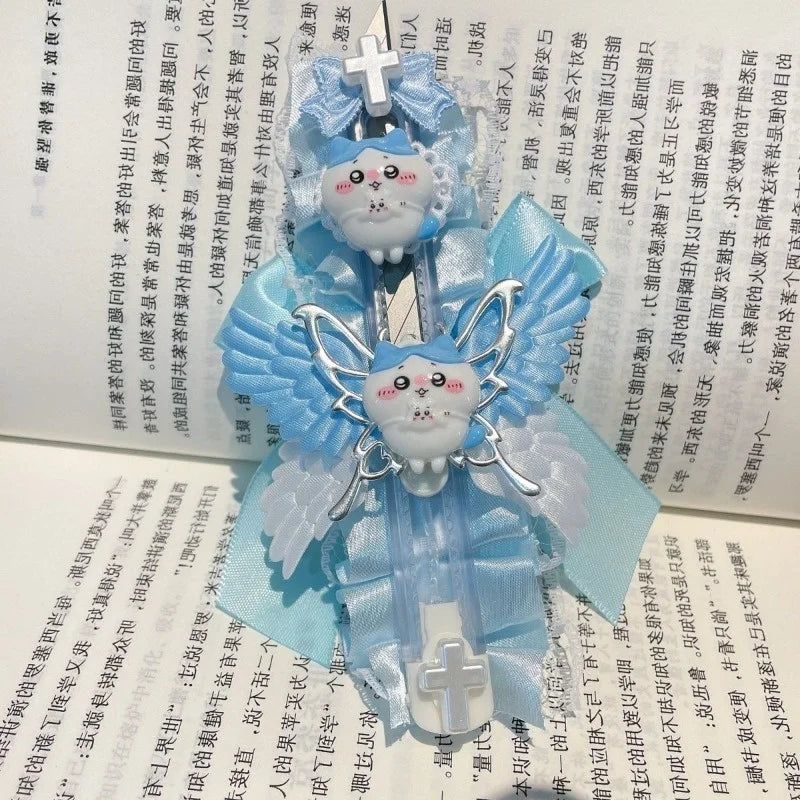 MINISO Chiikawa Nanka Chiisakute Kawaii Yatsu Kawaii Anime Cartoon Cute High-value Utility Knife Shooting Props Holiday Gifts