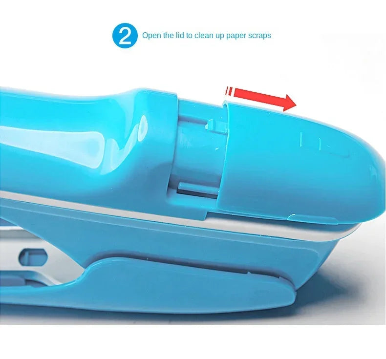 Non-staple Stapler Stapling Machine Mini Cute Book Stapleless Stapler Paper Stapling Stapler Free Staple Needleless Staplers