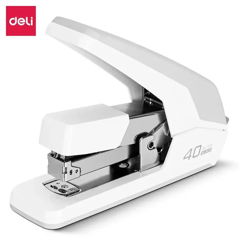 Deli 50 Sheets Heavy Duty Stapler Effortless Paper Binder School Supplies Stationery Stapler Without Staples Office Supplies