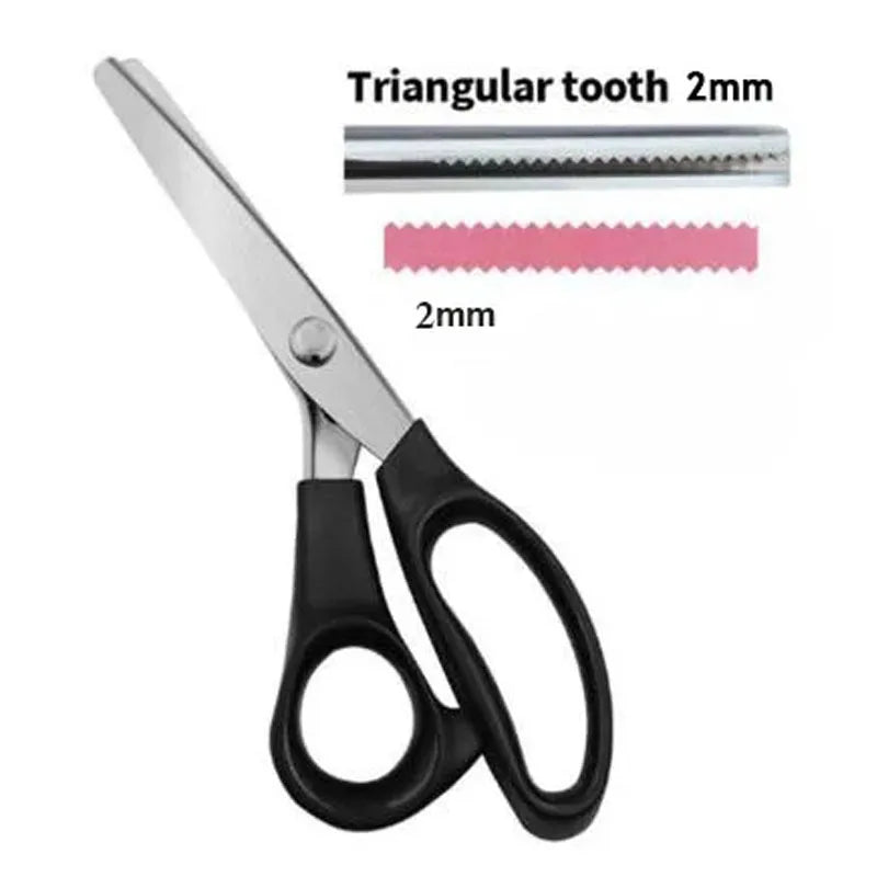Tailor Scissors Pinking Shears Zig Zag Sewing Cut Serrated Lace Scissors Sewing Accessories Fabric Scissors DIY Sewing Tool