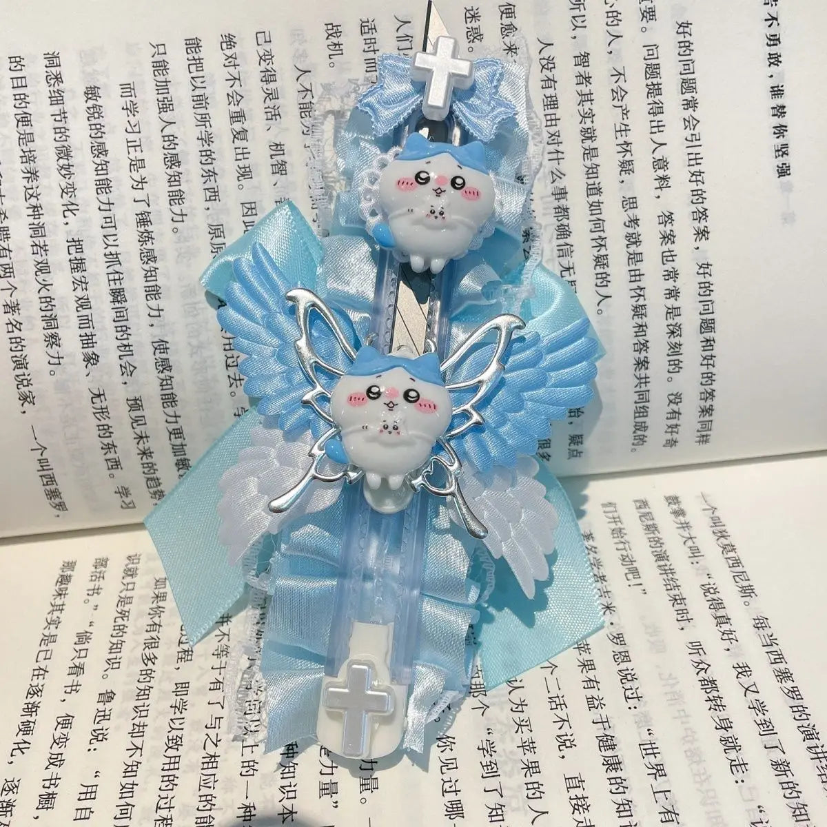MINISO Chiikawa Nanka Chiisakute Kawaii Yatsu Kawaii Anime Cartoon Cute High-value Utility Knife Shooting Props Holiday Gifts