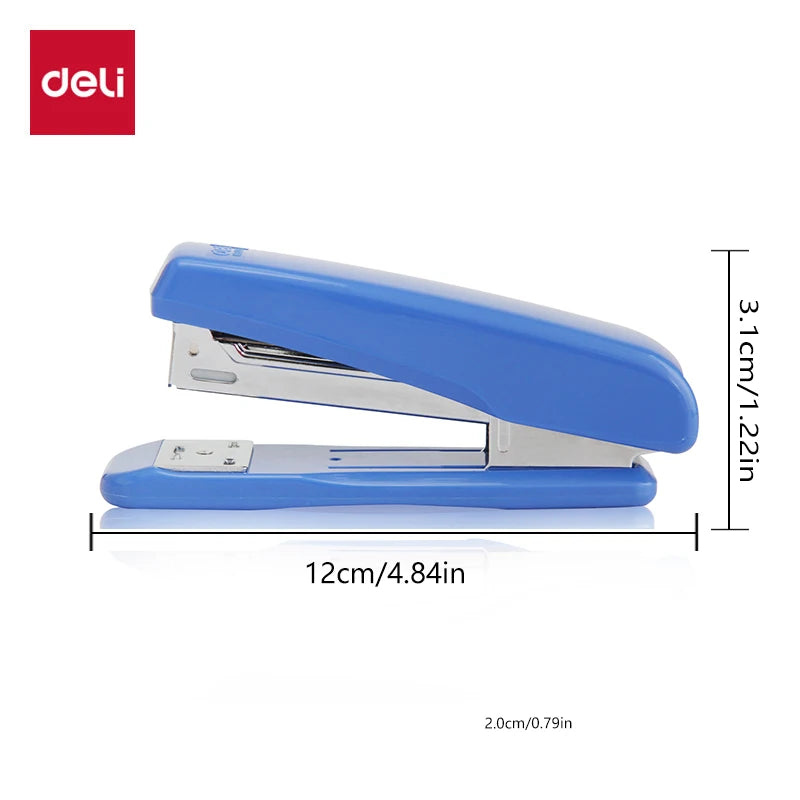 Deli Universal Medium-Sized Stapler Model 0306 Compatible with 24/6 12# Staples Can Staple up to 30 Sheets