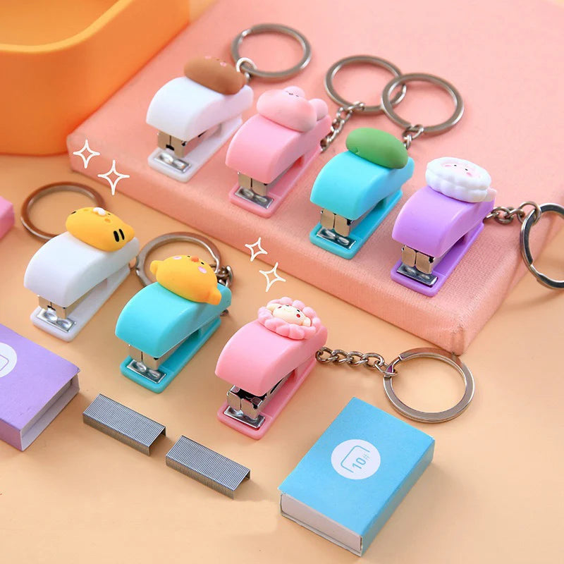 Cute Mini Stapler Portable Staple Students Paper Binder Stationery School Office Supplies kawaii Stapler Binding tools