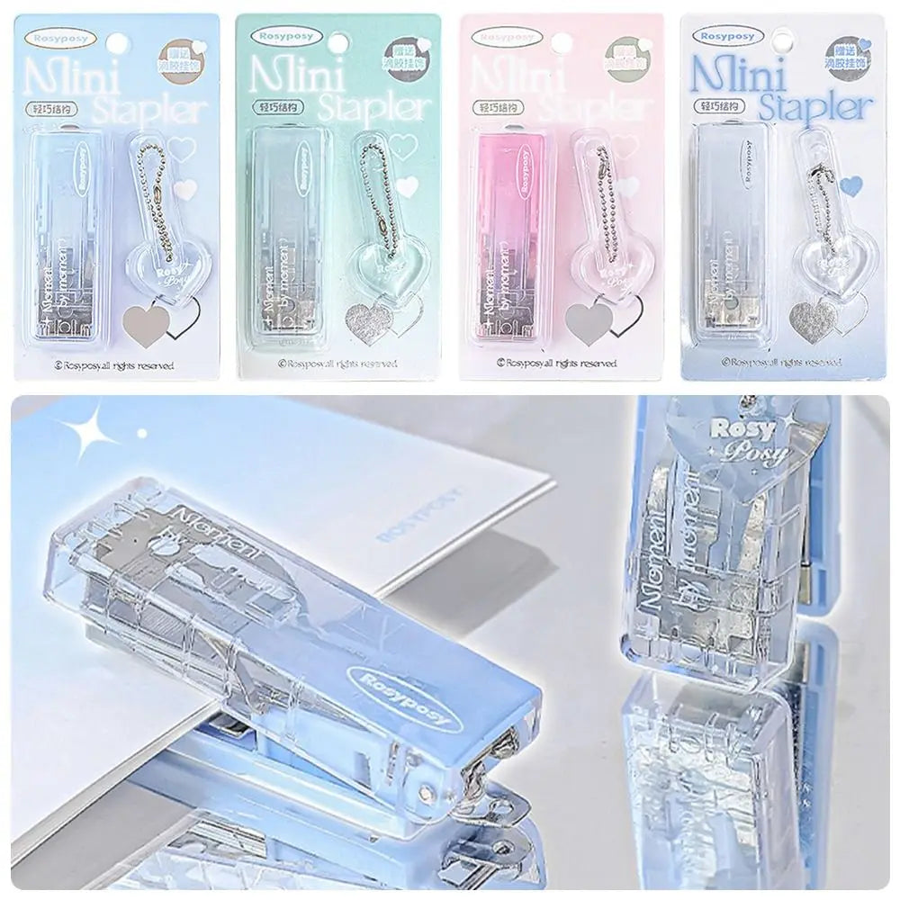 Durable 40 Sheet Capacity Stapler High Appearance Level Gradient Color Paper Binding Tools Mini 10# Office Supplies
