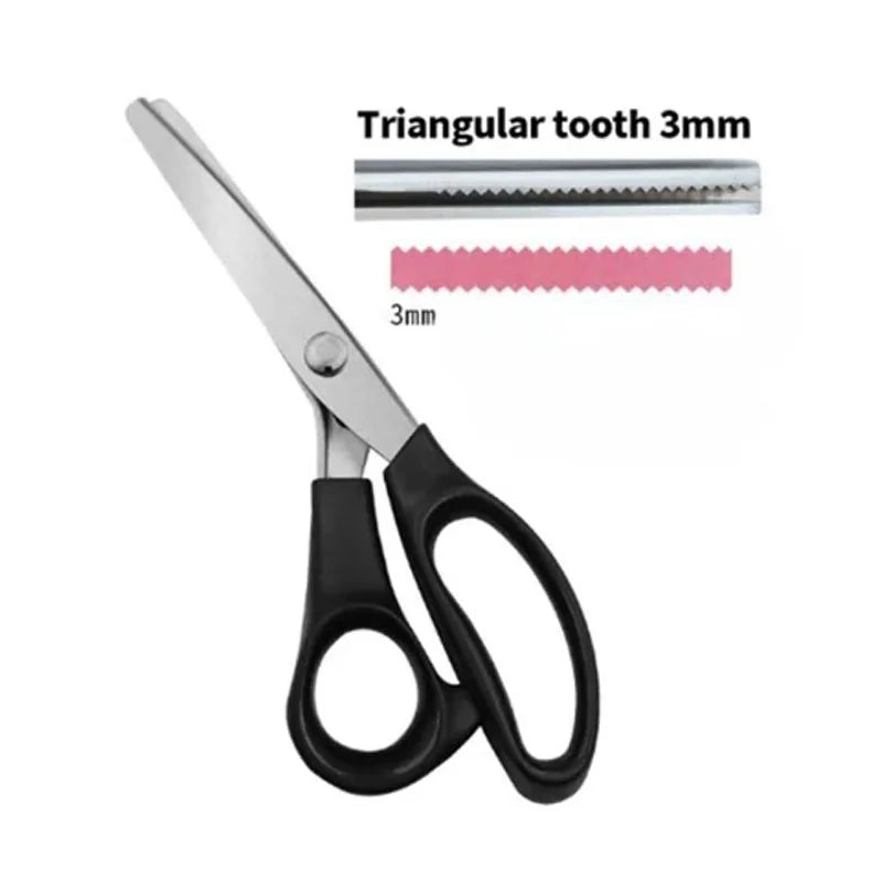 Tailor Scissors Pinking Shears Zig Zag Sewing Cut Serrated Lace Scissors Sewing Accessories Fabric Scissors DIY Sewing Tool