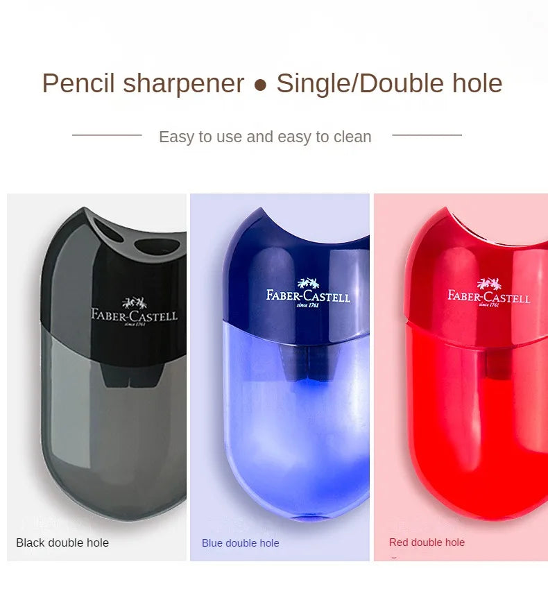 Double Hole and One Hole Pencil Sharpener Creative Transparent Pen Knife Kid Student Cutting Stationery School Supplies