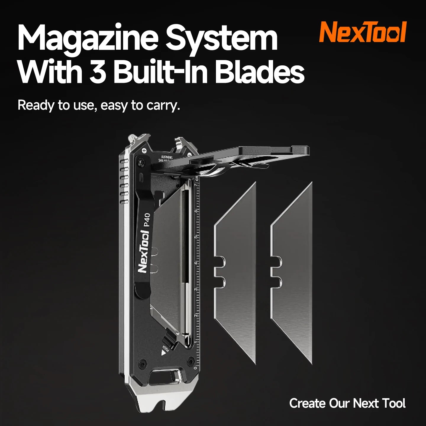 2025 New NexTool Explorer E20 8-in-1 Multi-tool Utility Knife Box Cutter Auto Safe Blade Design Mini EDC Tools Built-in Blades