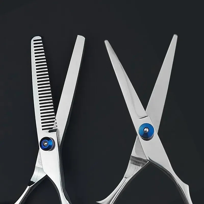 Professional Hairdressing Scissors Stainless Steel Hairdressing Cutting Thinning Scissors Barber Shear & Pet Grooming Scissors