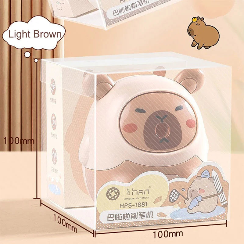 Pencil Sharpener  Creative Capybara Kawaii Stationery Office School Supplies Korean Stationery 80*80*100mm