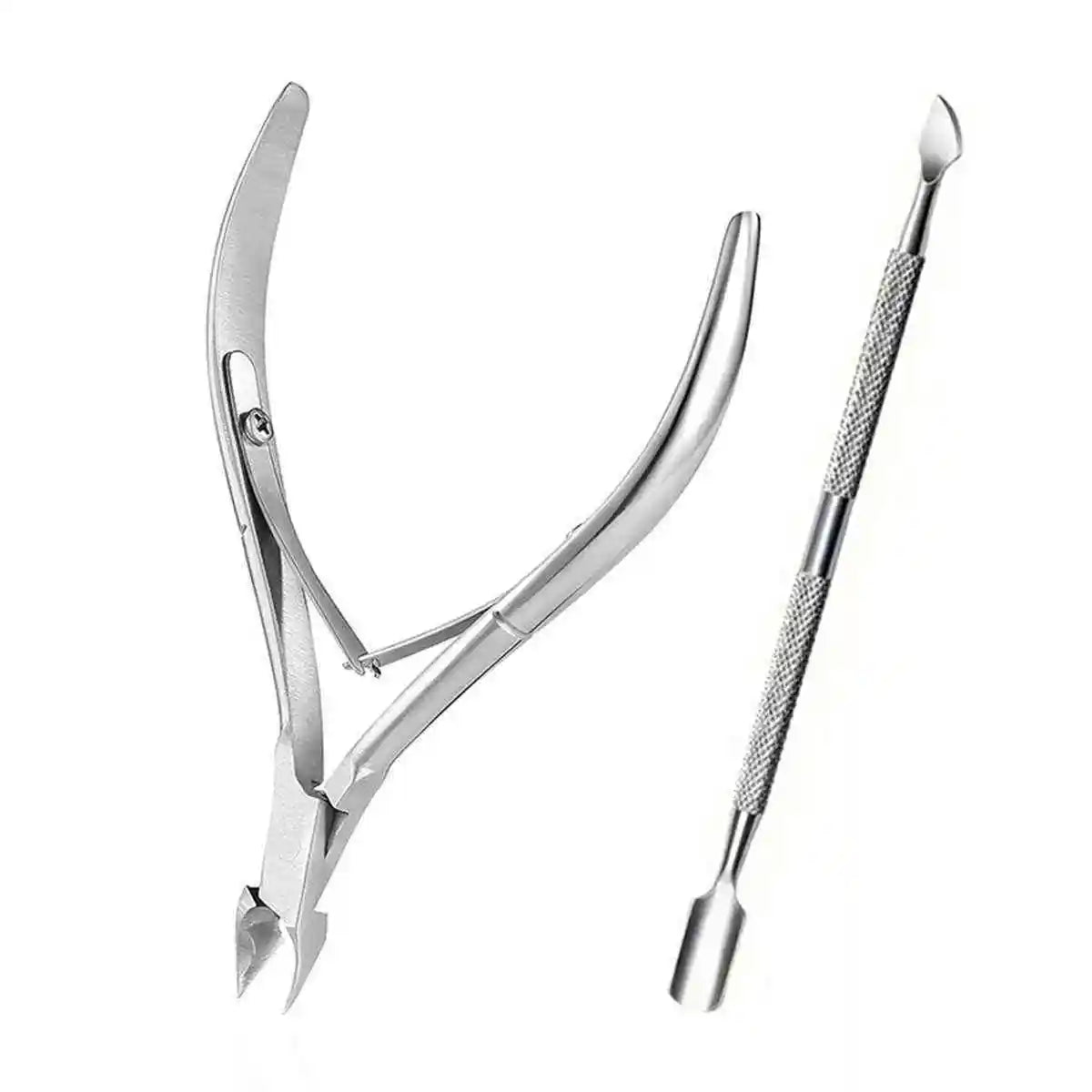 Nail Professional Stainless Steel Nail Cutter Scissor Nippers Muti Function Cuticle Pusher Remover Nail Care Manicure Tools Kits