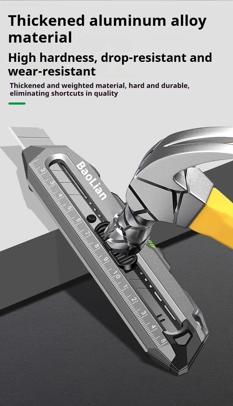 Xiaomi 4 in 1 Utility Knife Multifunctional Non-slip Durable Sharp Cutting Tools Alloy Steel Automatic Loking Heavy Duty Cutter