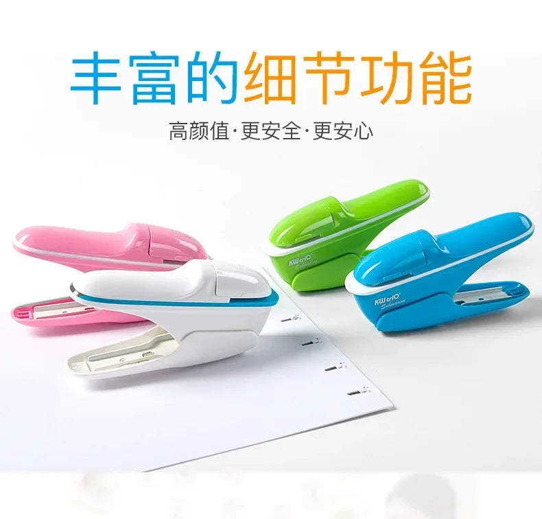 Non-staple Stapler Stapling Machine Mini Cute Book Stapleless Stapler Paper Stapling Stapler Free Staple Needleless Staplers