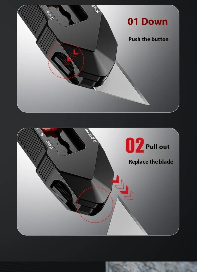 Xiaomi DELIXI Transforming Utility Knife Crafts Supplies Office Gadgets Multifunction Sharp Paper Cutting Stationery Supplies