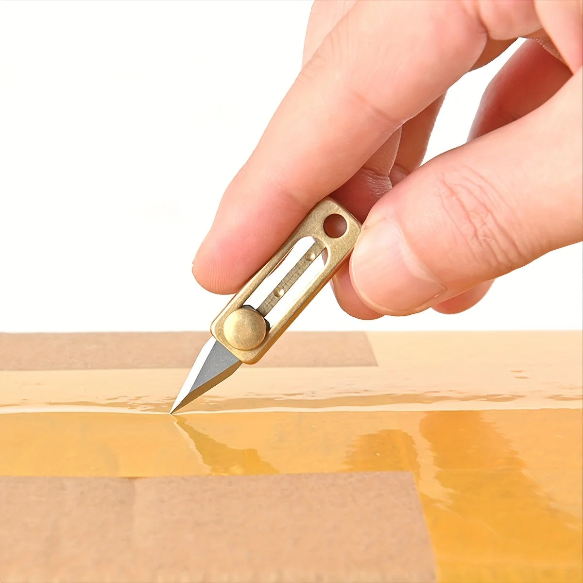 Ultra Small Titanium Utility Knife, EDC Tiny Knife Box/Package Opener with Stainless Steel Blade,Ultra Lightweight and Quality