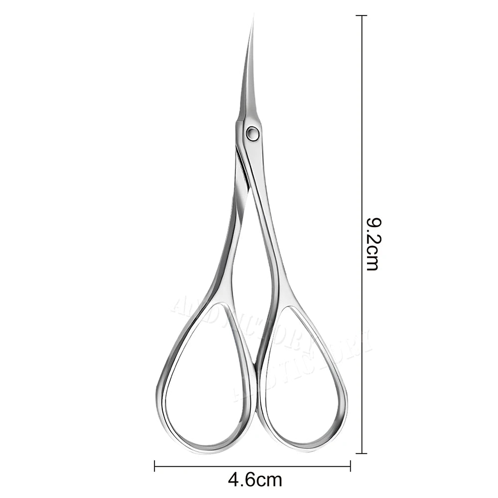 Cuticle Scissors Extra Fine for Women Men Profession Stainless Steel Cuticle Remover with Precise Pointed Tip Grooming Blades