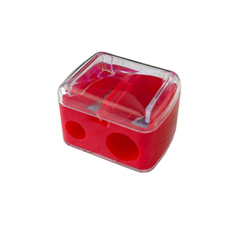 1 Pcs Eyeliner Sharpener, Dual Holes Eyeliner Sharpener, Compact Makeup Pencil Sharpeners, for Eyeliner Lip Liner Pencils
