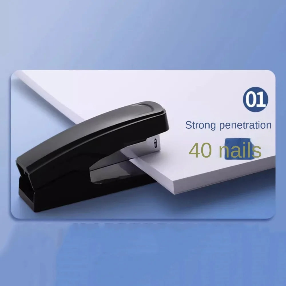Hand Tools Labor-Saving Stapler Portable Stapling Tools Staplers for Desk Metal Grey/Black Paper Stapling Machine