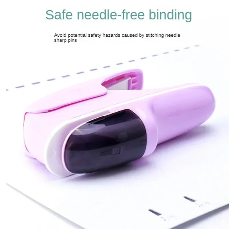 Non-staple Stapler Stapling Machine Mini Cute Book Stapleless Stapler Paper Stapling Stapler Free Staple Needleless Staplers