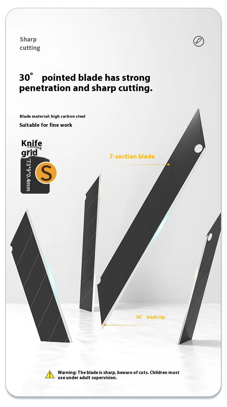 Xiaomi Guangbo Back Push Small Utility Knife Automatic Locking Aluminum Alloy Paper Cutting Knife Carbon Steel Blades Box Cutter