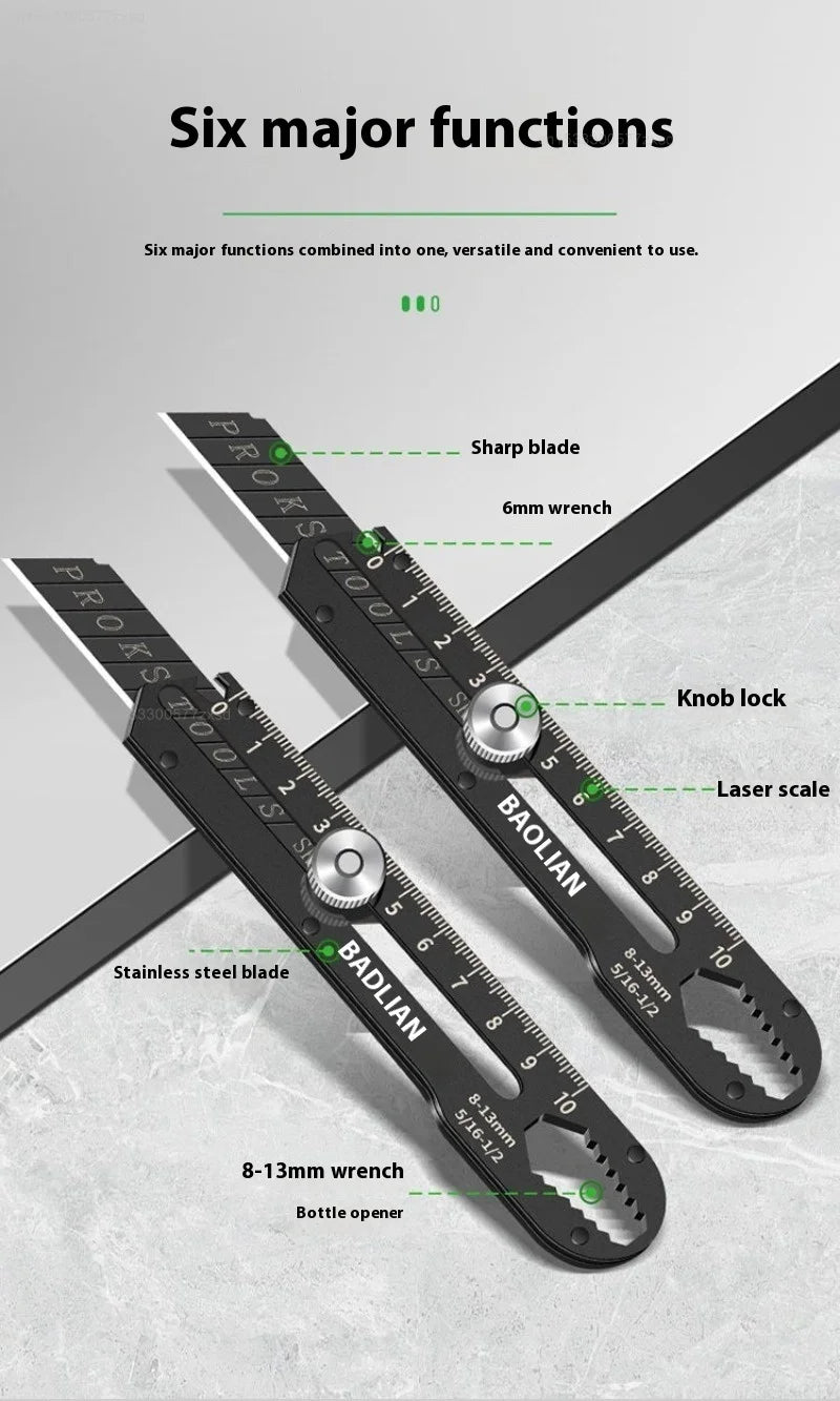 Xiaomi BAOLIAN Steel Utility Knife Multifunctional Knife Holder Paper Cutting Knife Wide Snap-Off Blades Opening Package Letter