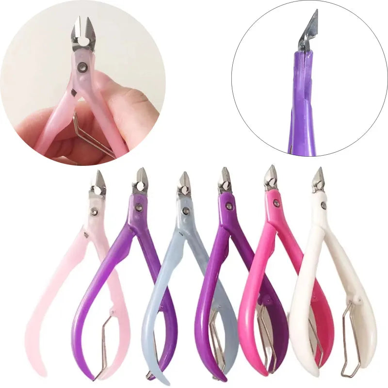 ABS Handle Toenail Ingrown Nail Art Cuticle Manicure Scissor Nipper Clipper Edge Cutter Plier Tool Pedicure Dead Skin Remover
