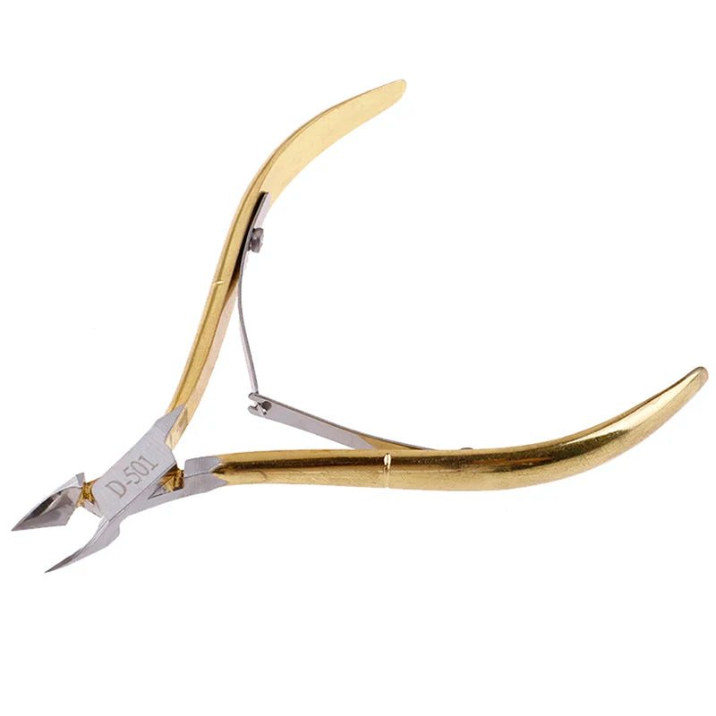 1-Pcs Stainless Steel Cuticle Nipper- Sharp Curved Jaw Scissors Nail Care Kit for Precise Dead Skin Trimmin Manicure Toolg