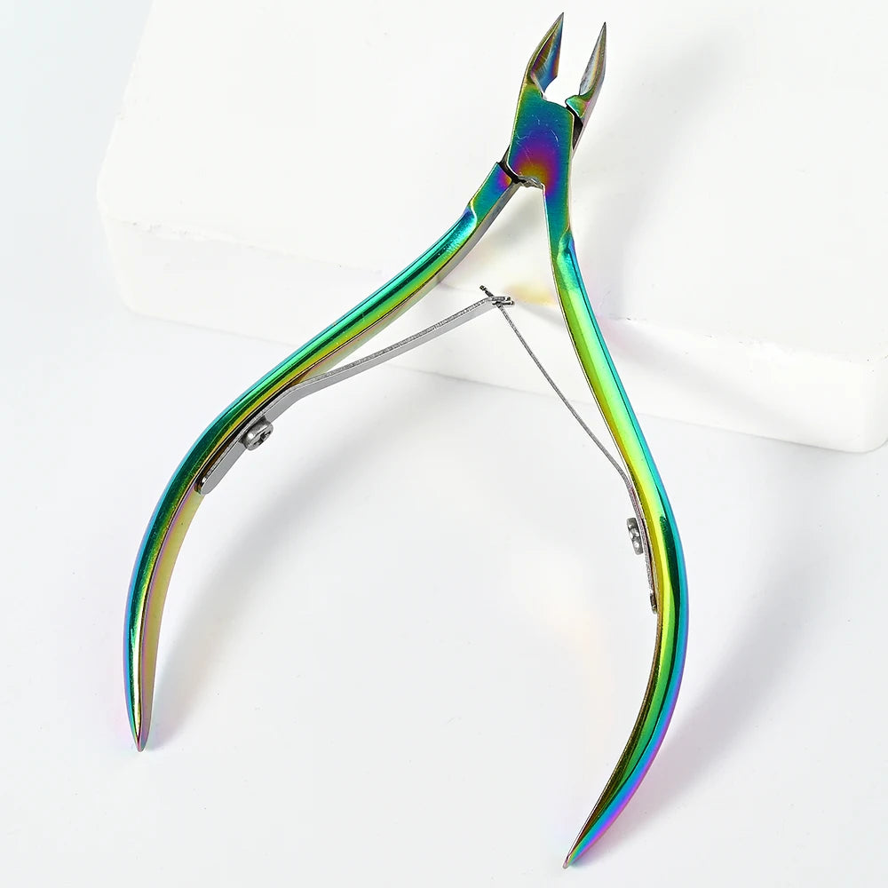 1pc Professional Cuticle Cutter Nail Nippers Scissors Manicure Pusher Pedicure Tong Dead Skin Remover Nail Cuticle Regrowth Tool