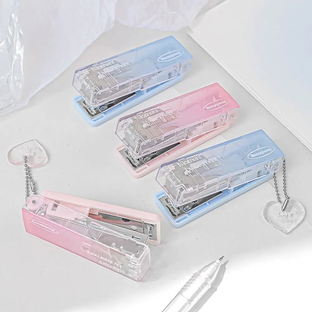 Durable 40 Sheet Capacity Stapler High Appearance Level Gradient Color Paper Binding Tools Mini 10# Office Supplies