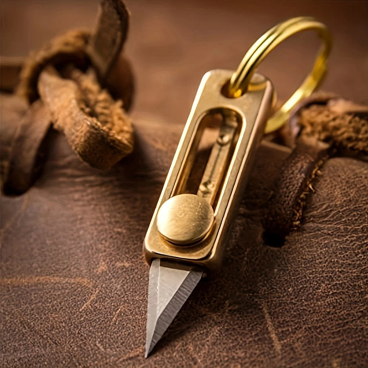 Ultra Small Titanium Utility Knife, EDC Tiny Knife Box/Package Opener with Stainless Steel Blade,Ultra Lightweight and Quality