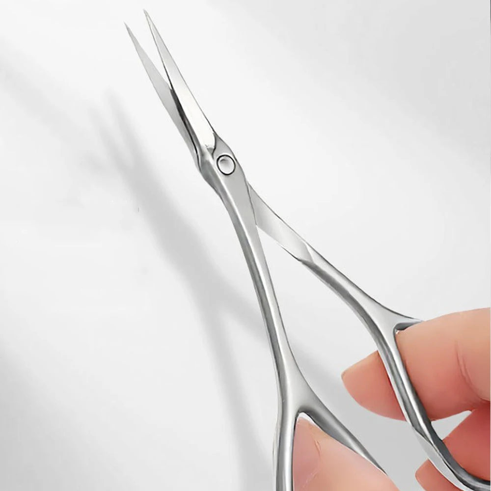 Cuticle Scissors Extra Fine for Women Men Profession Stainless Steel Cuticle Remover with Precise Pointed Tip Grooming Blades