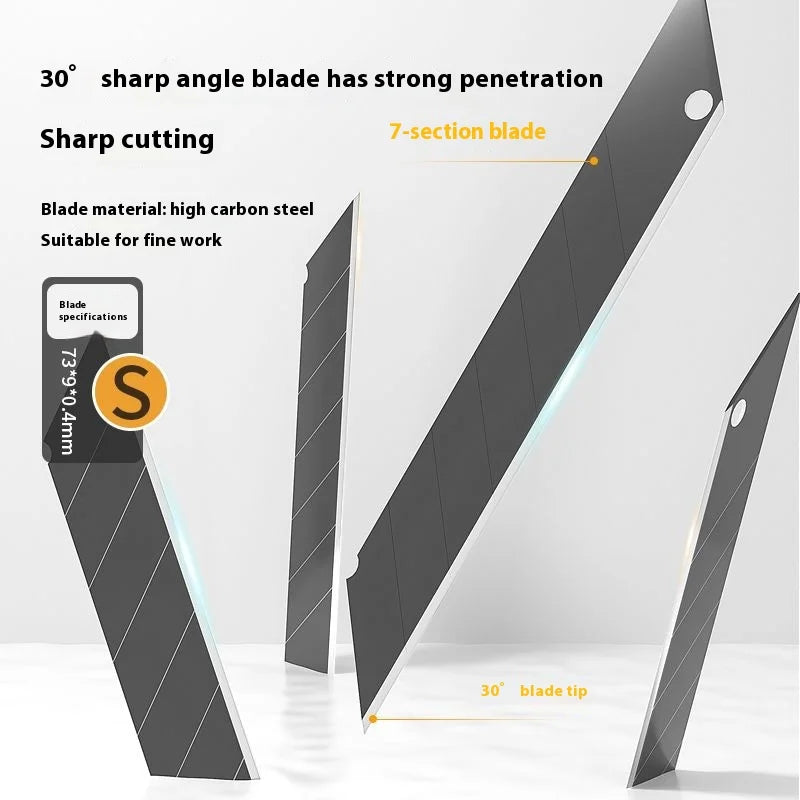 Xiaomi Guangbo Back Push Small Utility Knife Automatic Locking Aluminum Alloy Paper Cutting Knife Carbon Steel Blades Box Cutter