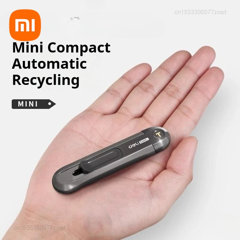 Xiaomi Retractable Snap-Off Utility Knife 18mm/9mm High Carbon Steel Blades Box Cutter Auto Lock Perfect for Office and Home Use