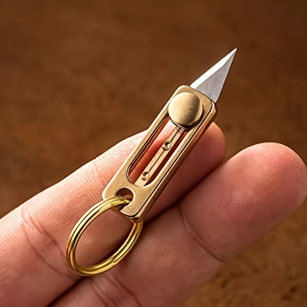 Ultra Small Titanium Utility Knife, EDC Tiny Knife Box/Package Opener with Stainless Steel Blade,Ultra Lightweight and Quality